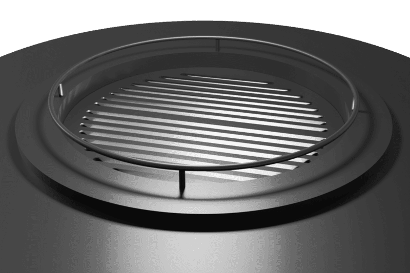 Камин дровяной центральный AVES 11 Модель ВЕНЕЦИЯ лакированный по RAL закрытый со стеклом