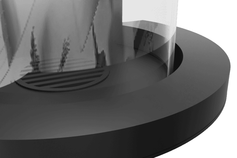 Камин дровяной угловой AVES 13 Модель ВЕНЕЦИЯ закрытый со стеклом