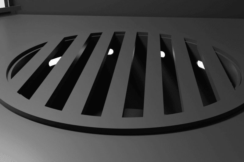 Камин дровяной угловой AVES 13 Модель ВЕНЕЦИЯ закрытый со стеклом