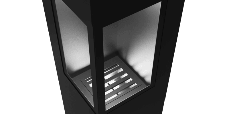 Камин дровяной центральный AVES 14 Модель БЕРГАМО