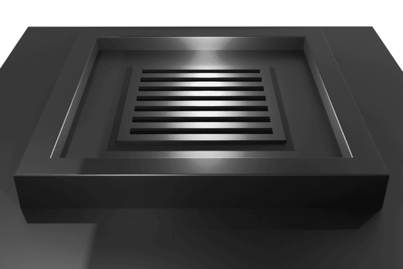 Камин центральный AVES 17 Модель СИЦИЛИЯ с электроприводом стекол опускающихся в базу