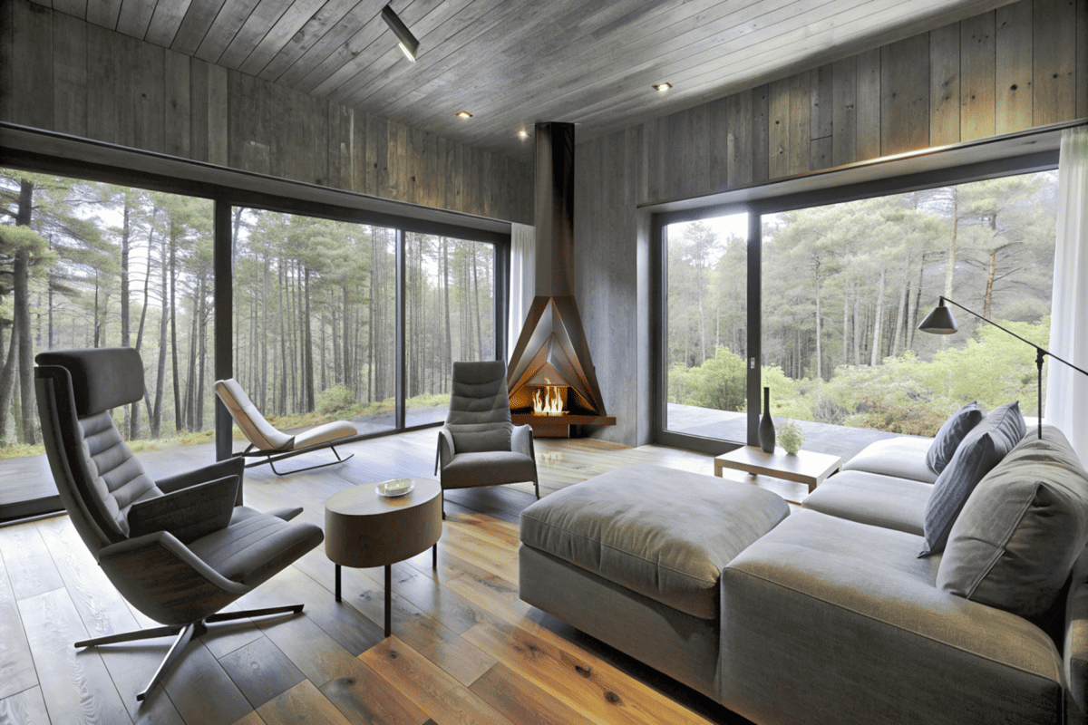 Камин дровяной угловой AVES 19 Модель БАРИ