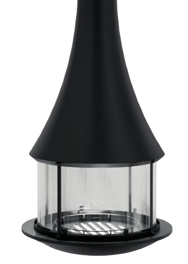 Камин дровяной подвесной-центральный AVES 21 Модель КАТАНИЯ открытая