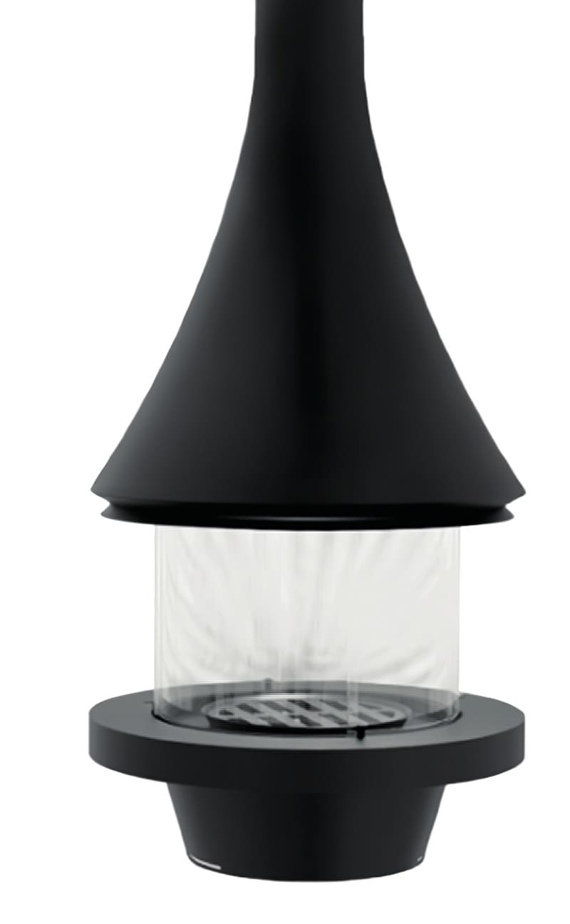 Камин дровяной центральный AVES 9 Модель ВЕНЕЦИЯ со стеклом