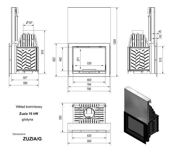 Топка ZUZIA/G, гильотина