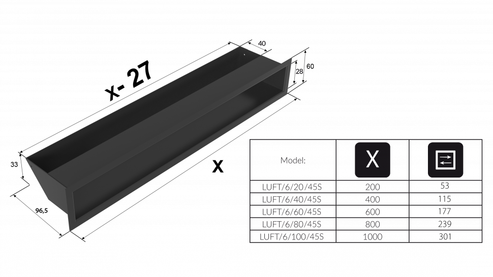 Люфт графитовая 6x80