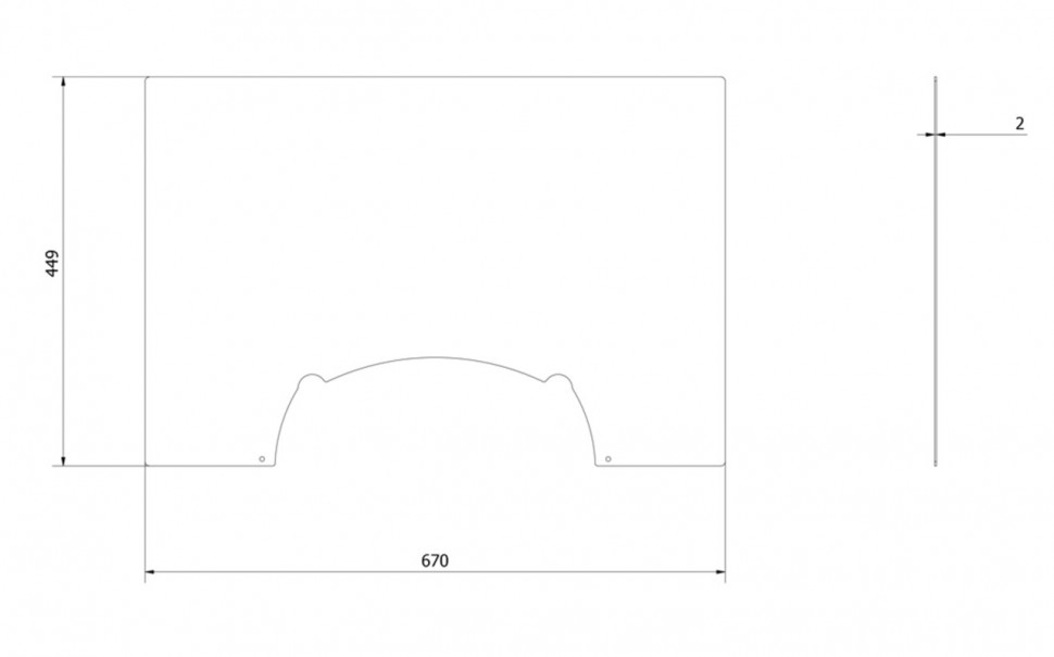 Притопочный лист Kratki KOZA/HATI