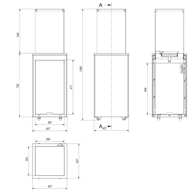 Нагреватель газовый PATIO MINI/M/G31/37MBAR/S - сталь