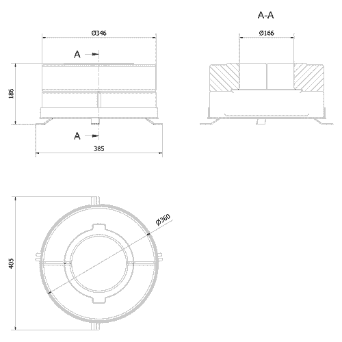 Комплект бетонных теплоаккумулирующих дисков d-150мм (4 шт., 2 слоя, V1)