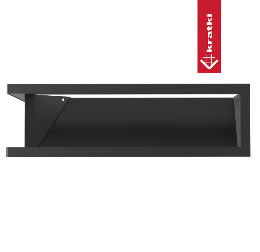 Решётка Kratki Luft 560х560х120 45S угловая черная