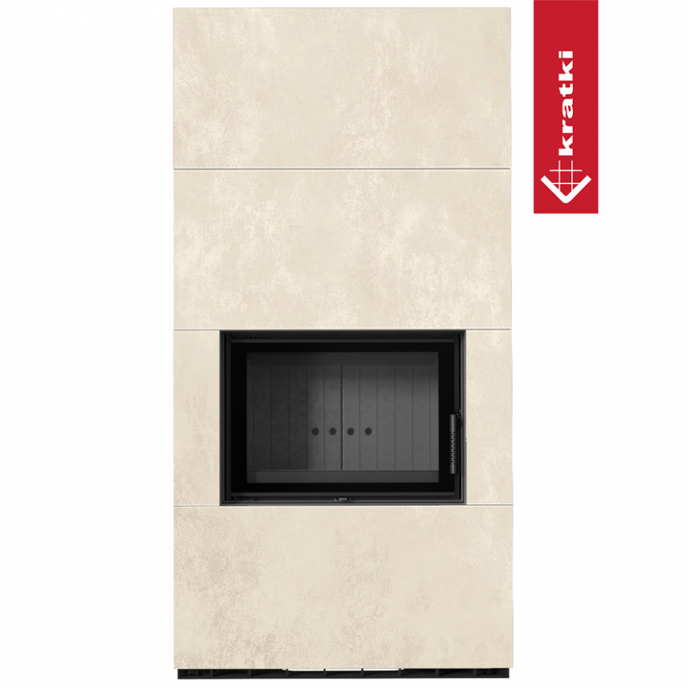 Каминокомплект Kratki PRO FLOKI BOX OXIDE BIANCO