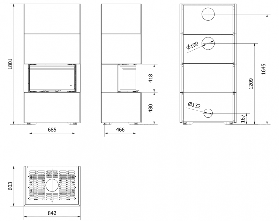 Каминокомплект Home Easy Box с топкой NBC