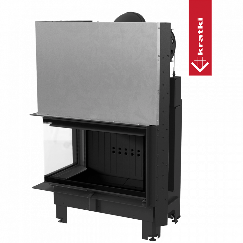 Топка Kratki PRO MBO/L/BS/G угловое стекло слева, гильотина
