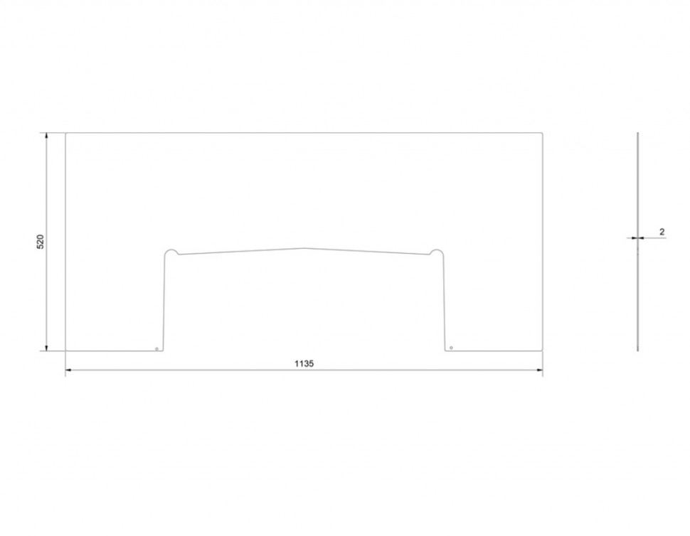 Притопочный лист Kratki KARI/80