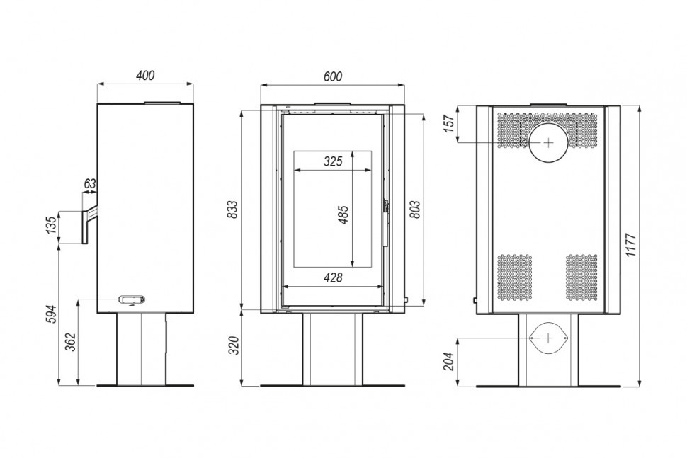 Печь DEFRO HOME SOLUM TOP, 9кВт