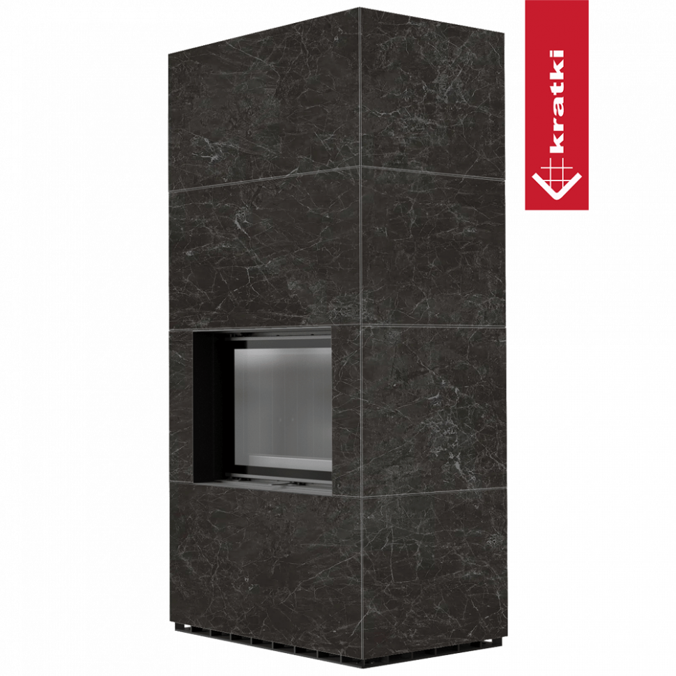 Каминокомплект Kratki PRO FLOKI NATURALI NERO GRECO