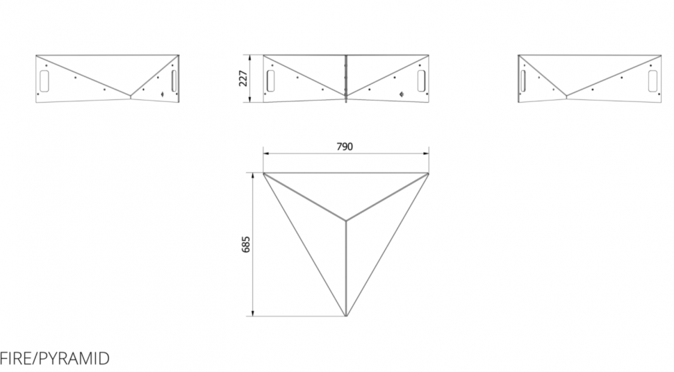 Очаг для костра PYRAMID