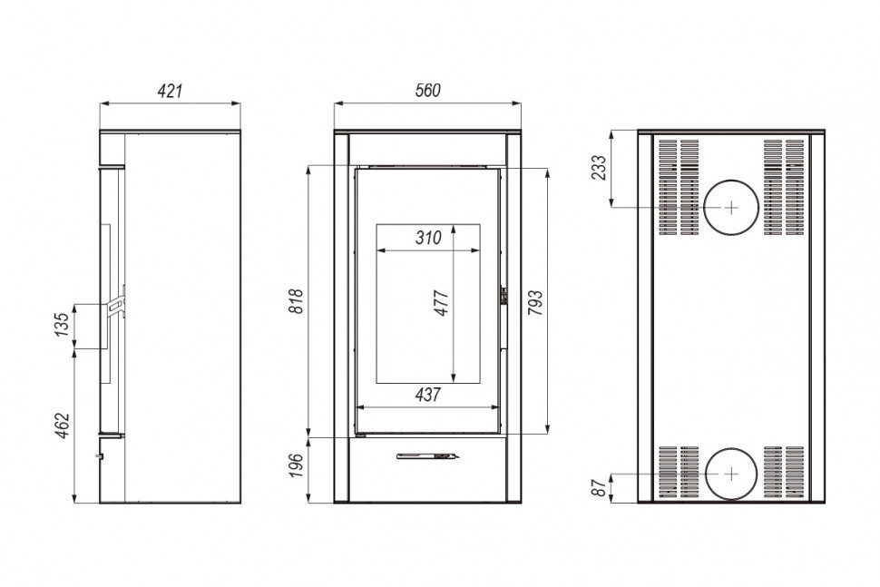 Печь DEFRO HOME ORTI, 9 кВт