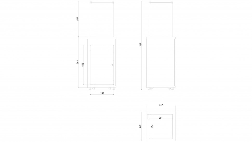 PATIO MINI/M/G31/37MBAR/B - белое стекло, с ручным управлением