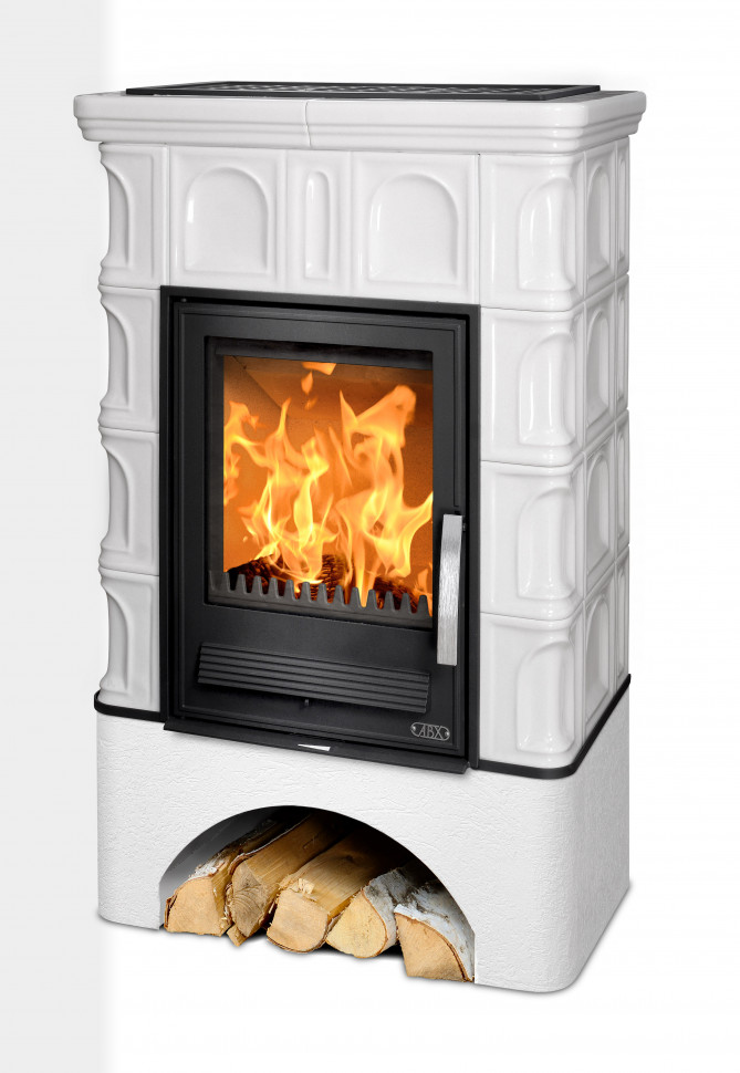 Печь ABX BRITANIA K белый цоколь