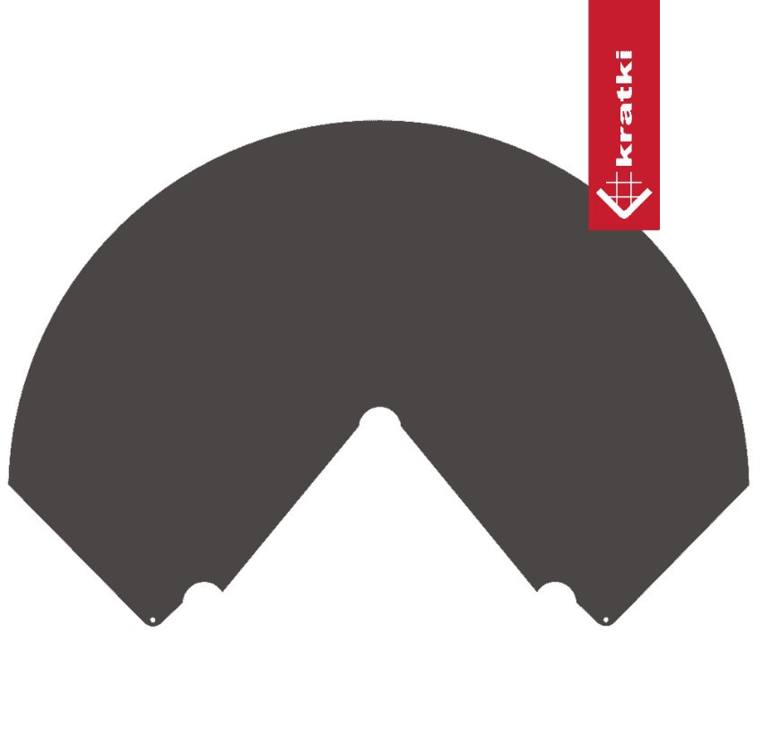 Притопочный лист Kratki REN полукруг