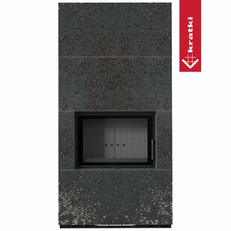 Каминокомплект Kratki PRO FLOKI OXIDE NERO