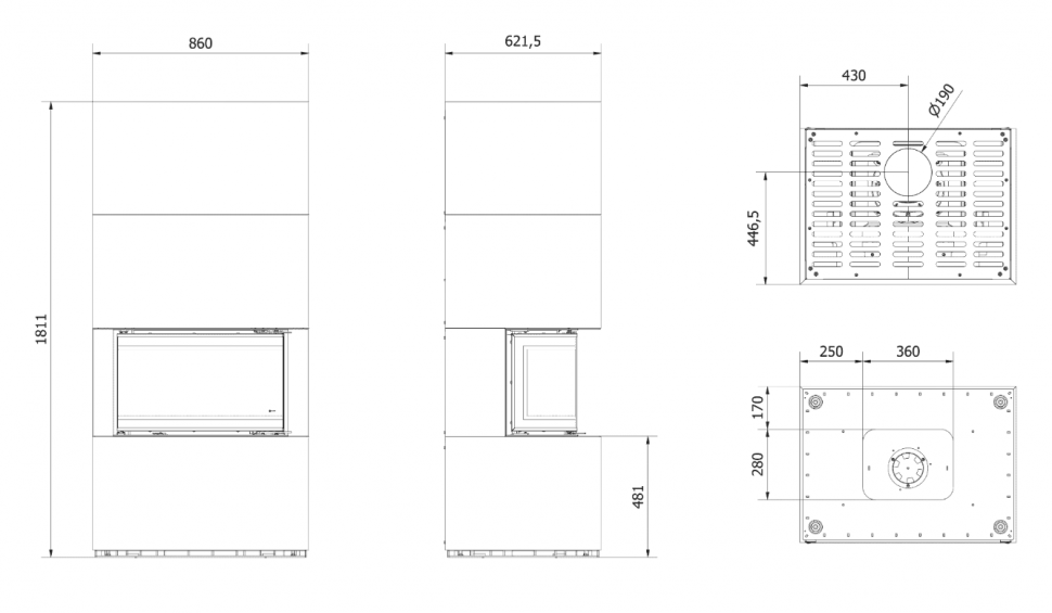 Каминокомплект Home Easy Box Indian Black с топкой NBC