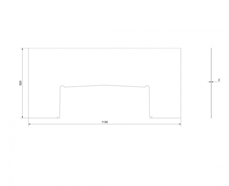 Притопочный лист Kratki KARI/70