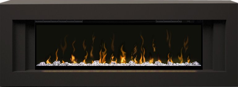 Каминокомплект Line - Черный с очагом Ignite XLF50 Каминокомплект Line - Черный с очагом Ignite XLF50