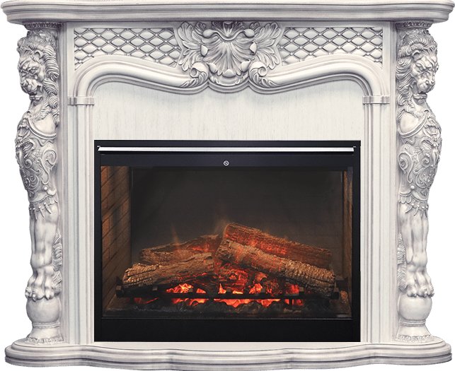 Каминокомплект Castle - Слоновая кость с темной патиной с очагом Symphony 30'' DF3020-INT Каминокомплект Castle - Слоновая кость с темной патиной с очагом Symphony 30'' DF3020-INT