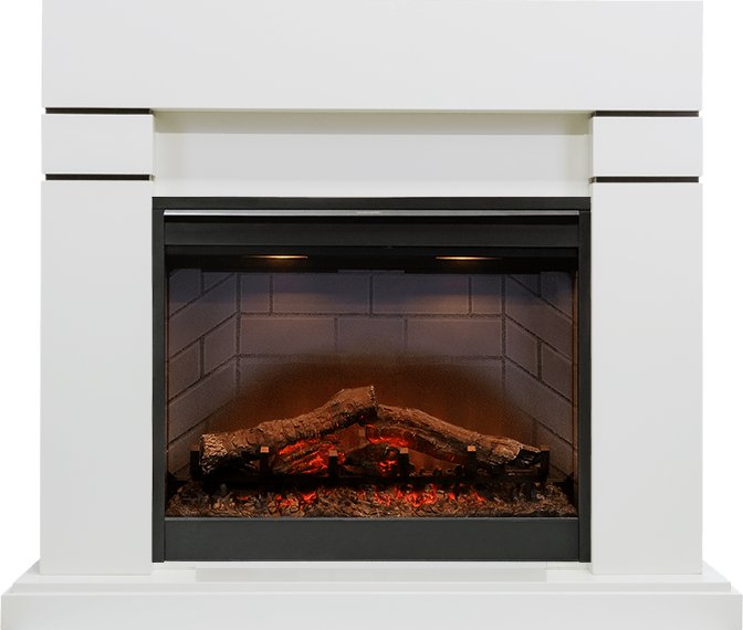 Каминокомплект Lindos - Алебастр (Высота 985мм) с очагом Symphony 26'' DF2608-INT Каминокомплект Lindos - Алебастр (Высота 985мм) с очагом Symphony 26'' DF2608-INT