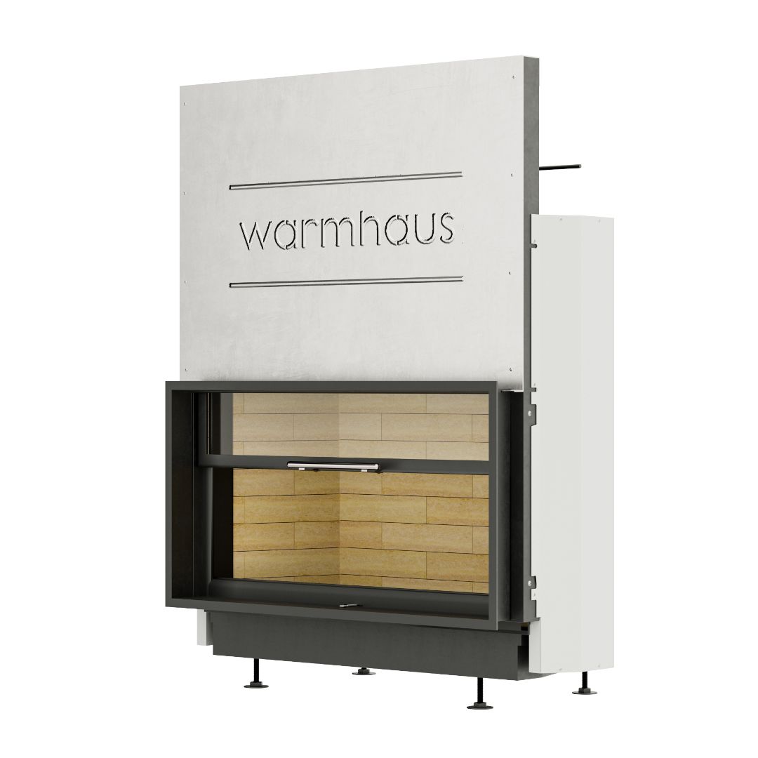 Каминная топка Warmhaus (Вармхаус) FLAT 100/57h с шамотом