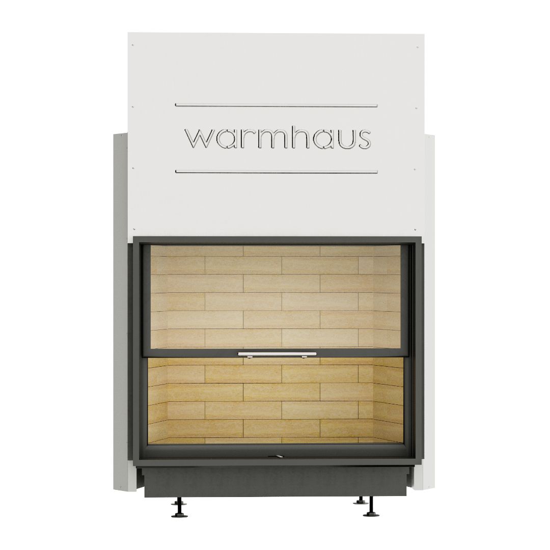 Каминная топка Warmhaus (Вармхаус) FLAT 100/80h с шамотом