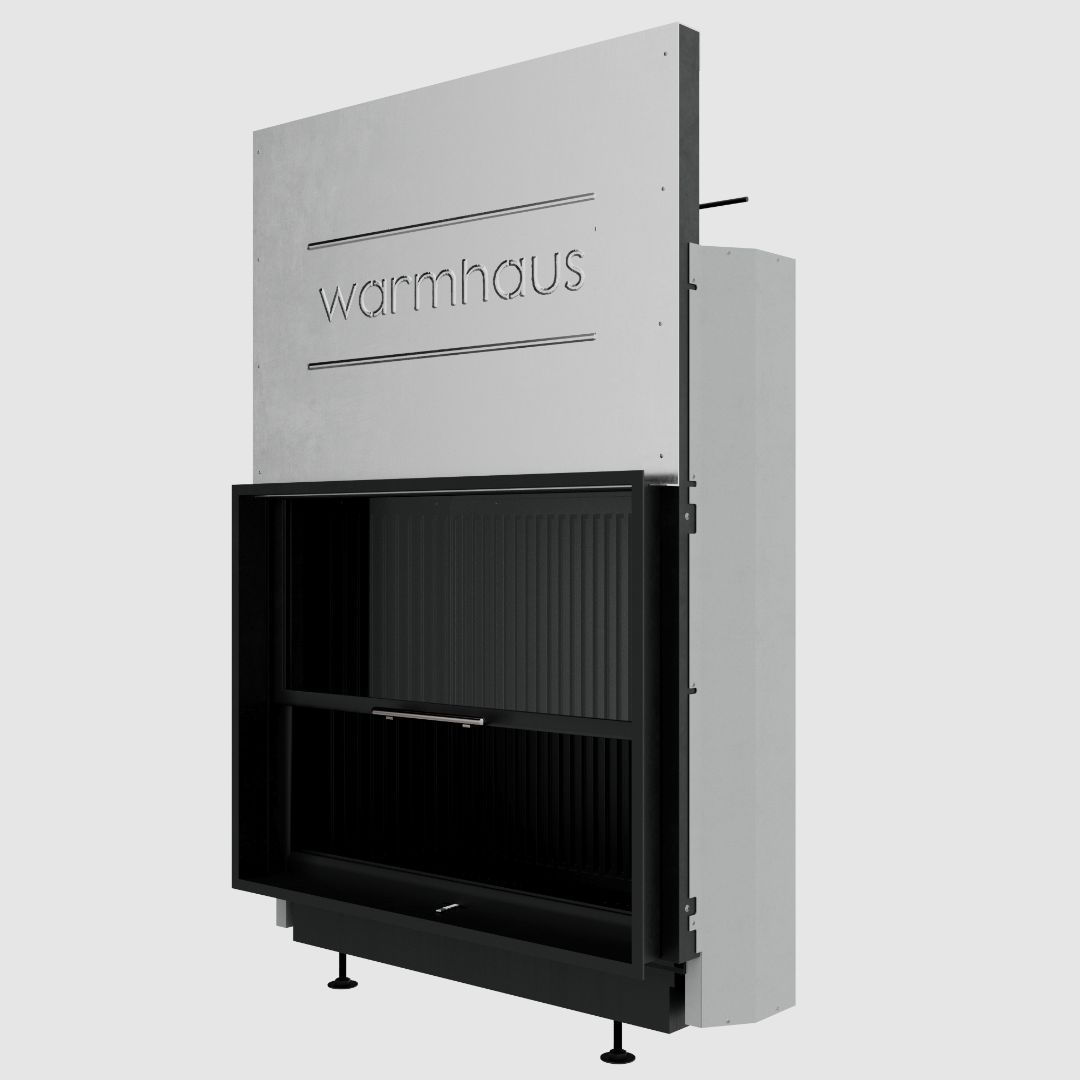 Каминная топка Warmhaus (Вармхаус) FLAT 100/80h с 3D-панелями