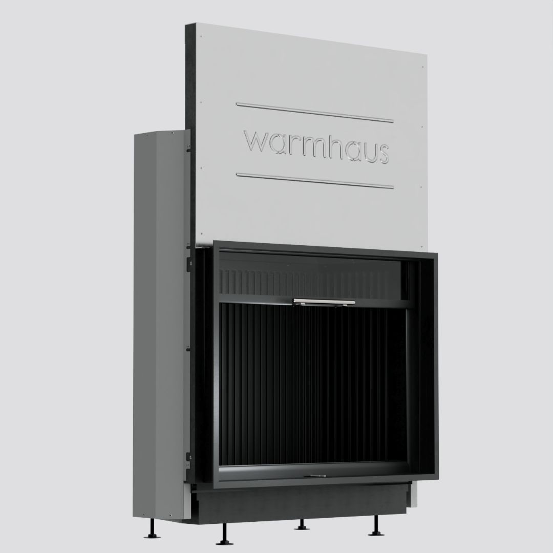 Каминная топка Warmhaus (Вармхаус) FLAT 100/80h с 3D-панелями