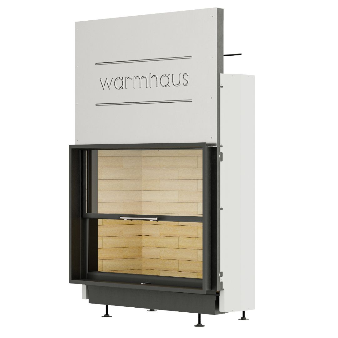 Каминная топка Warmhaus (Вармхаус) FLAT 100/80h с шамотом