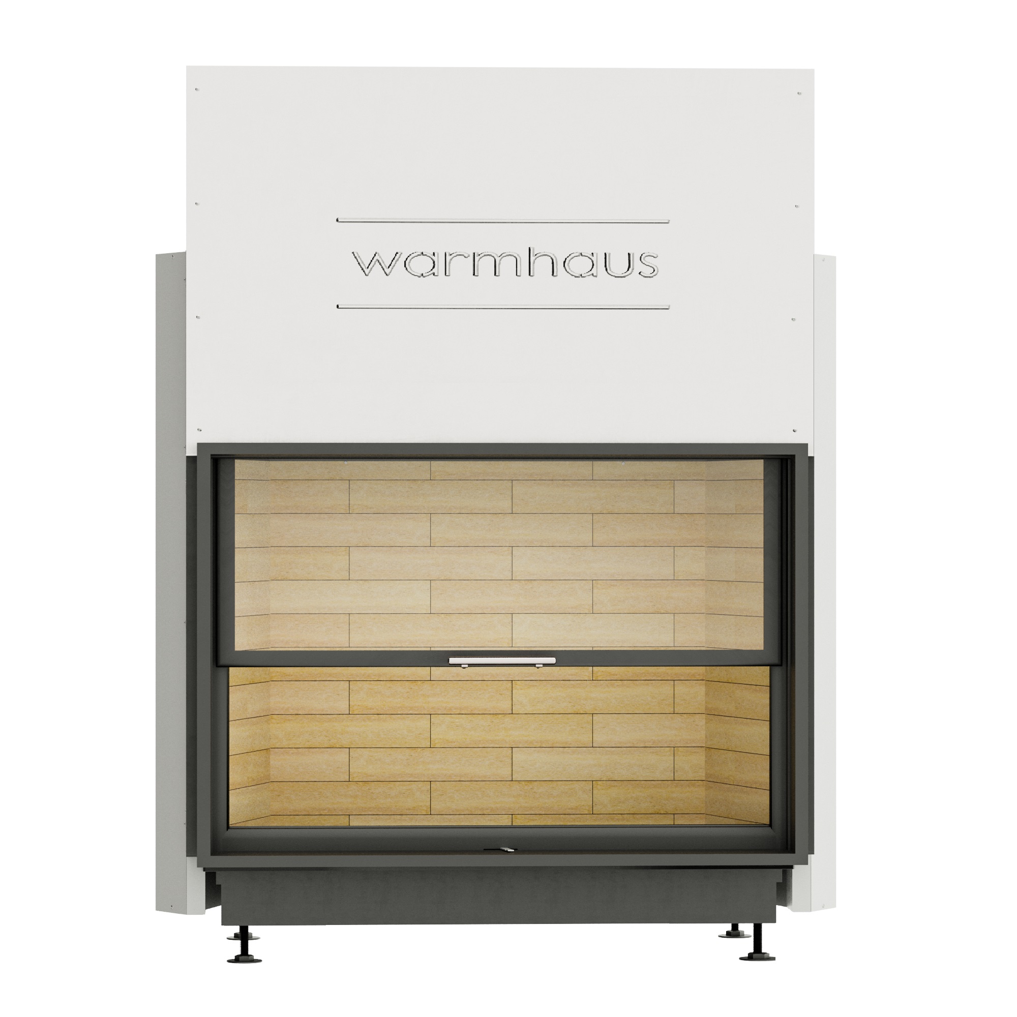Каминная топка Warmhaus (Вармхаус) FLAT 120/80h с шамотом