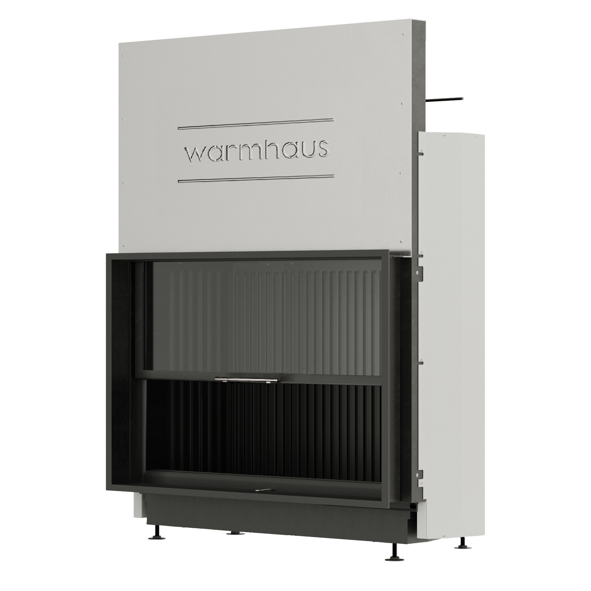Каминная топка Warmhaus (Вармхаус) FLAT 120/80h с 3D-панелями