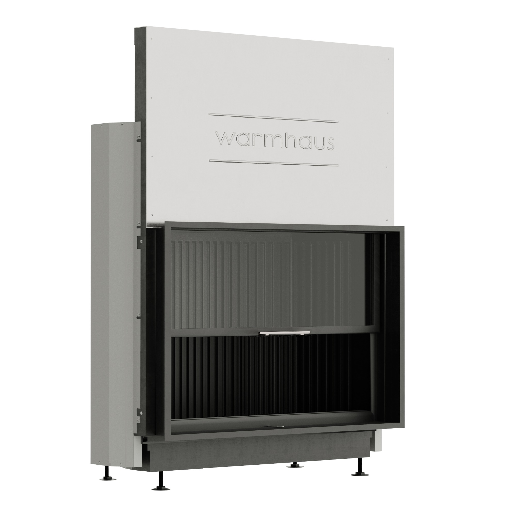 Каминная топка Warmhaus (Вармхаус) FLAT 120/80h с 3D-панелями