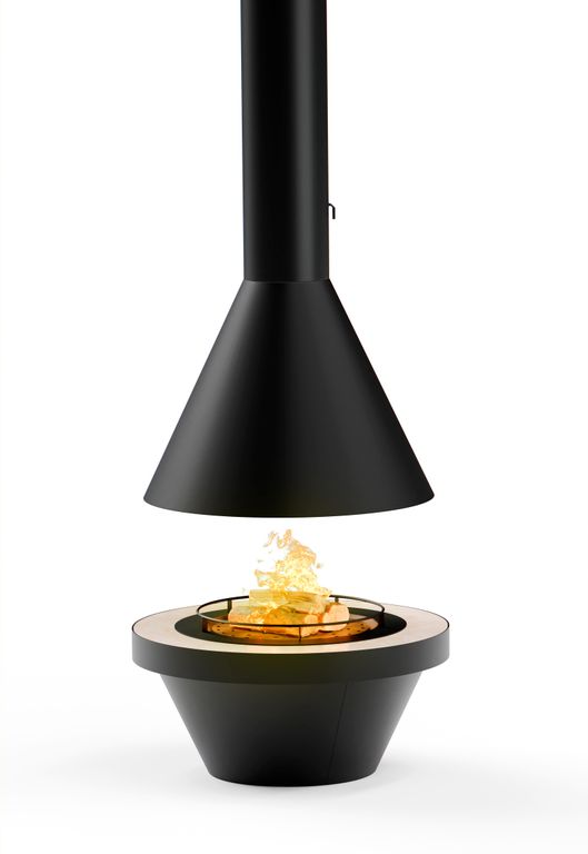 Центральный камин OpenFire SEUS с конической тумбой Центральный камин OpenFire SEUS с конической тумбой