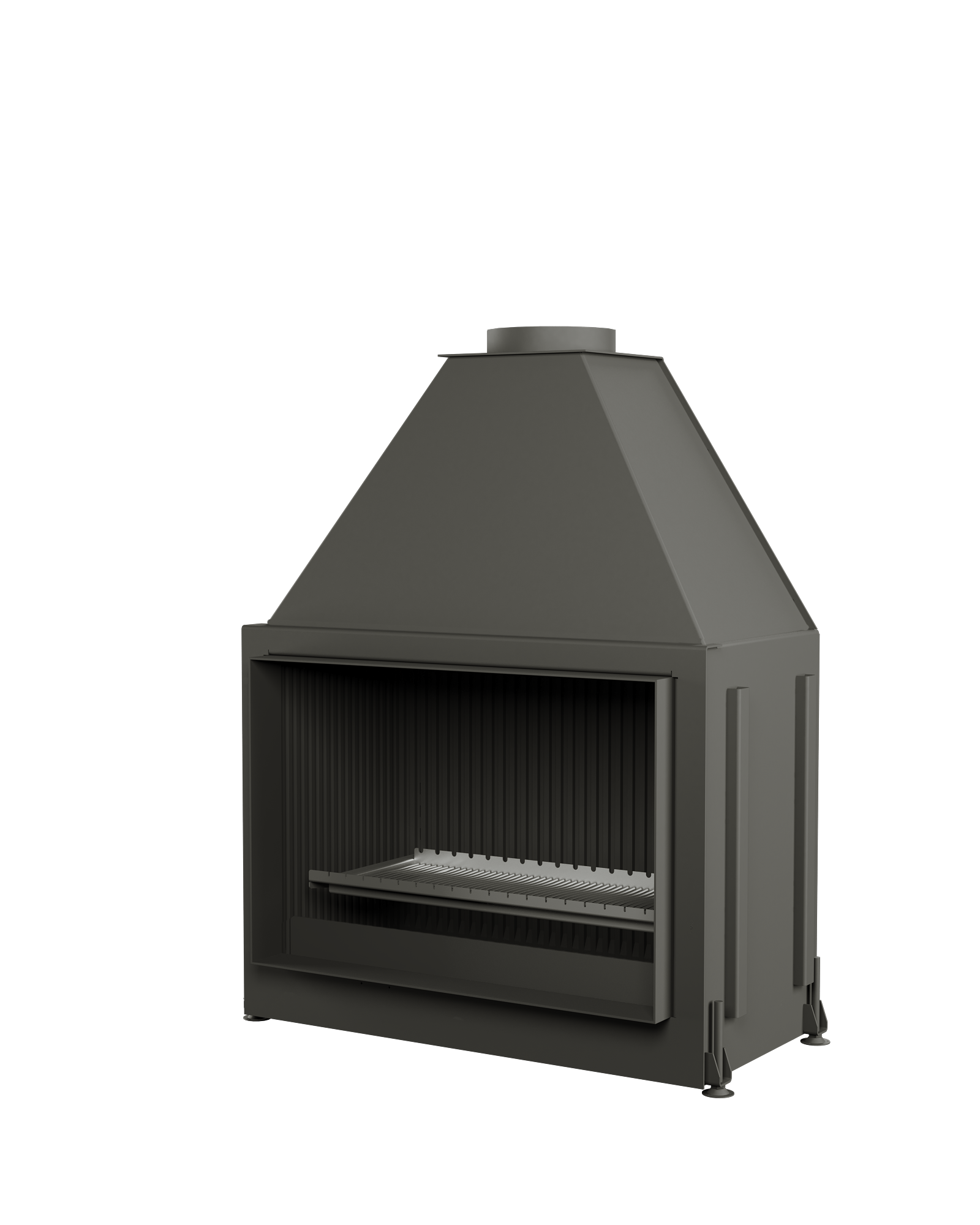 Открытая каминная топка ASTOV ОПС 900 в 3D с грилем Открытая каминная топка ASTOV ОПС 900 в 3D с грилем