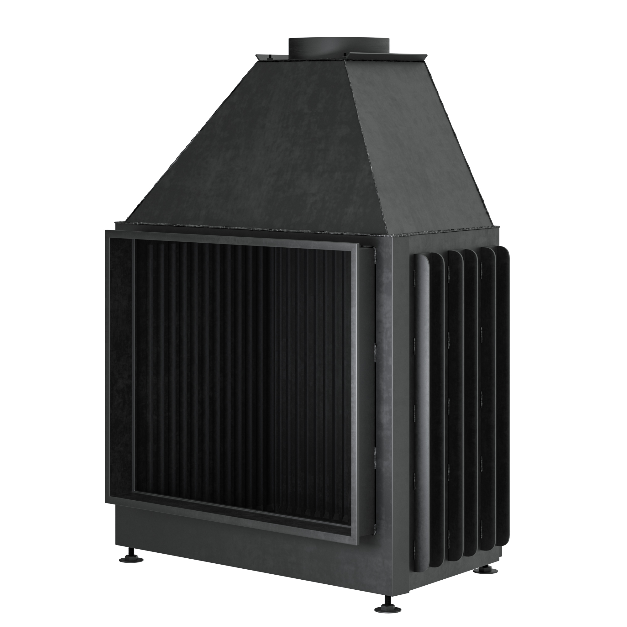 Открытая каминная топка Warmhaus (Вармхаус) Open FLAT 90/70 3D-панели