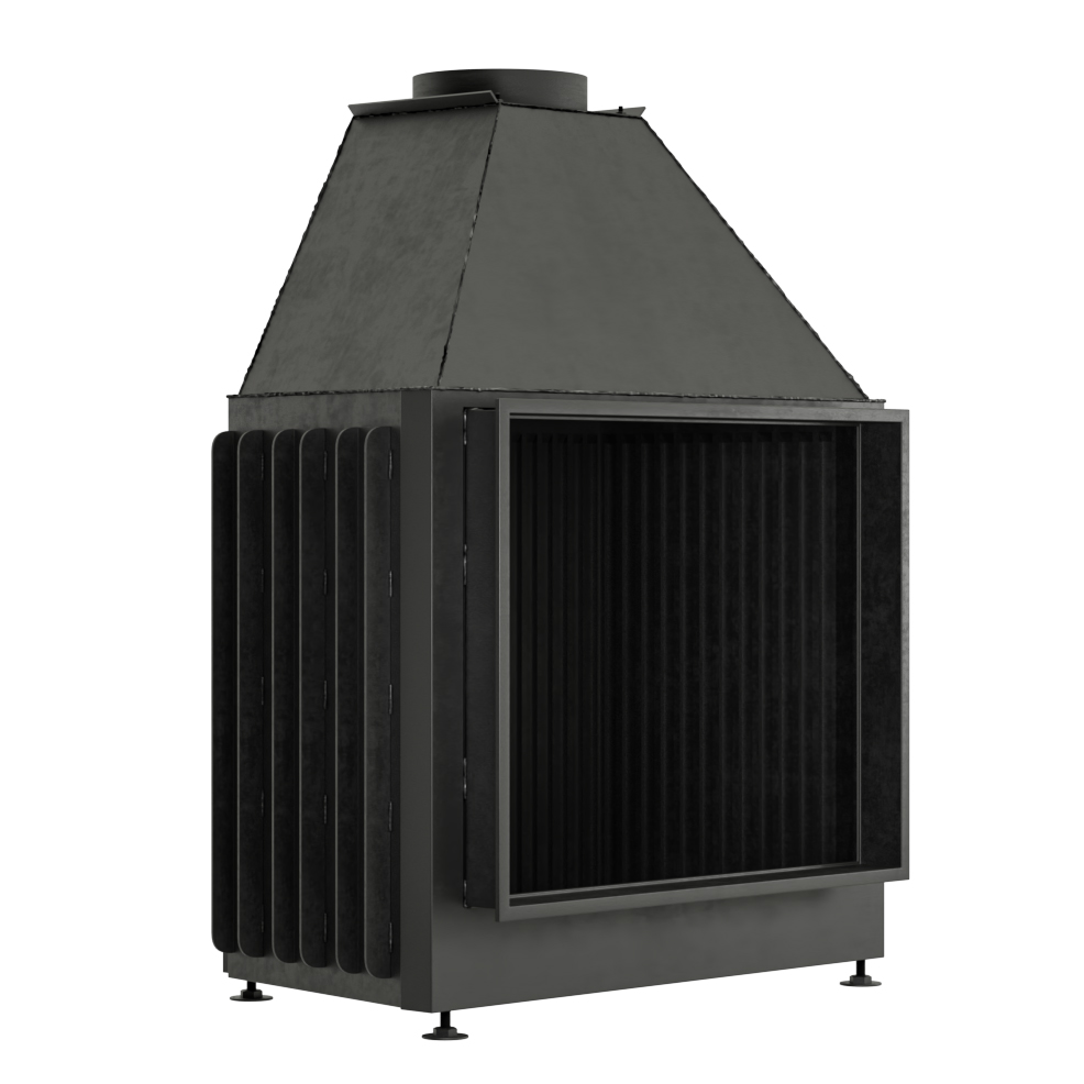 Открытая каминная топка Warmhaus (Вармхаус) Open FLAT 90/70 3D-панели