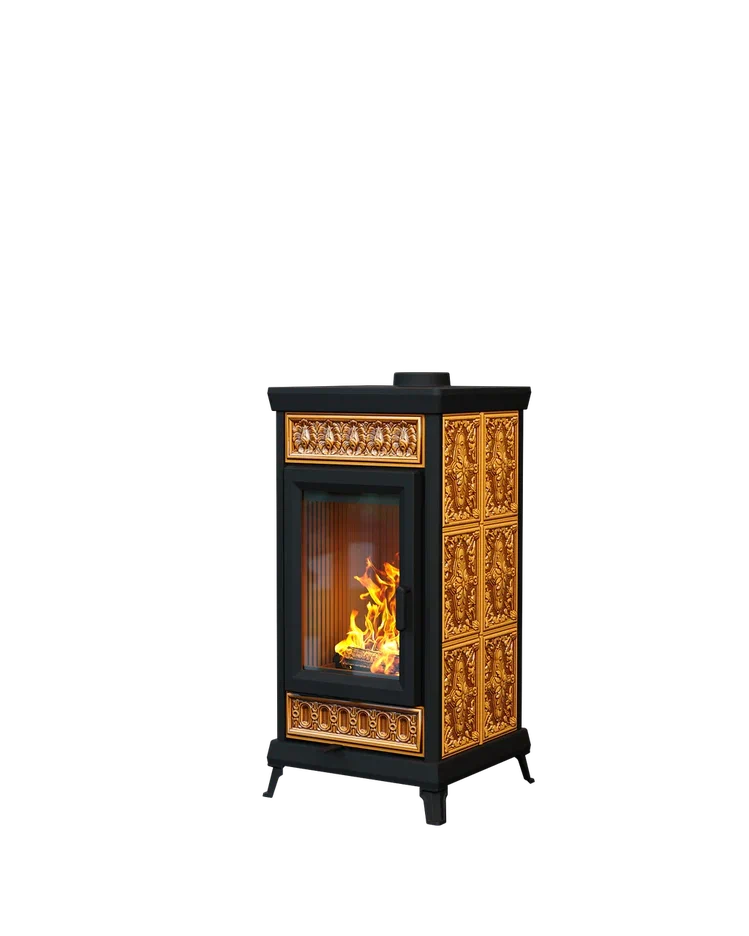 Печь-камин Astov Майолика Классик Мёд