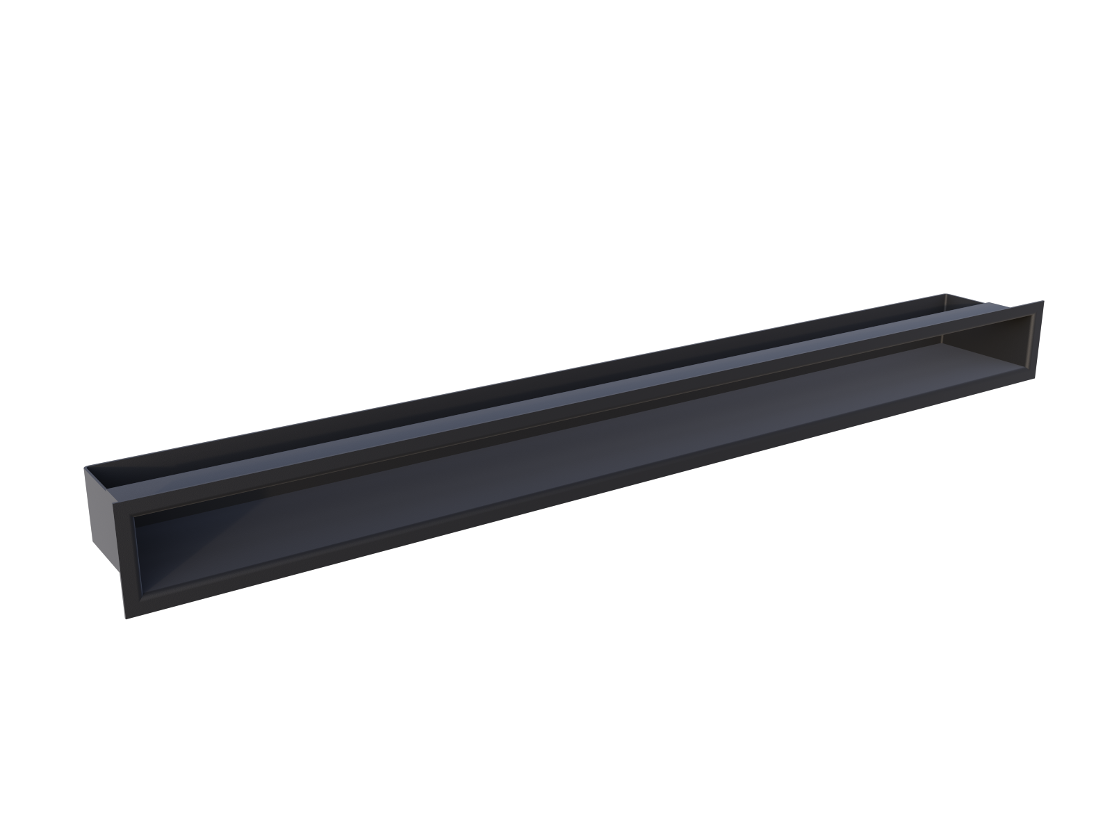Вентиляционная решетка прямая щелевая ASTOV РП 100х6 чёрная