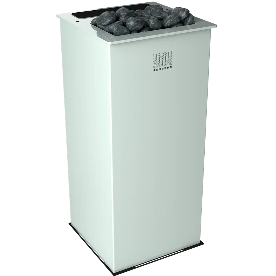 Электрическая банная печь Sangens W12G Glass White