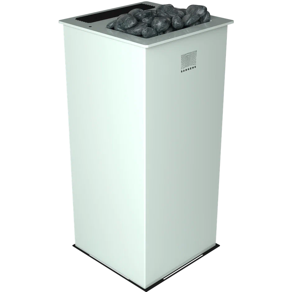 Электрическая банная печь Sangens W12G Glass White