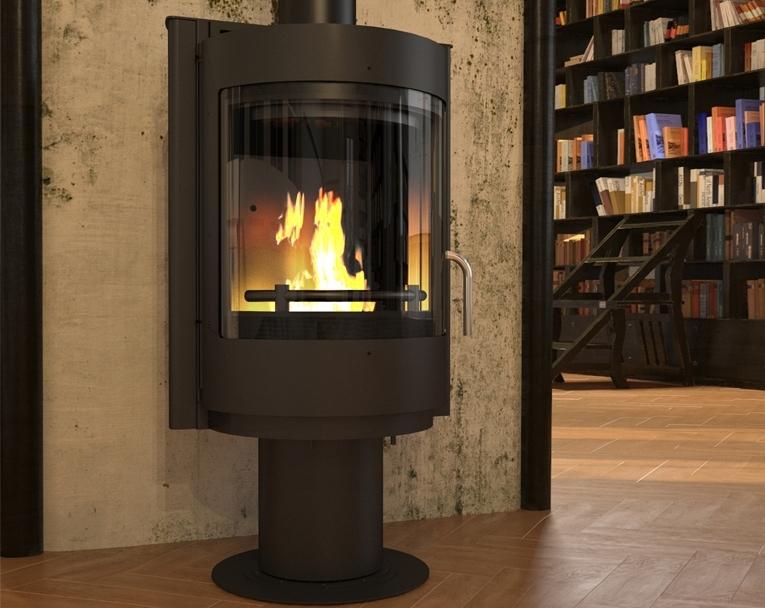 Печь-камин EMBER Радмила 500 D (чёрная)