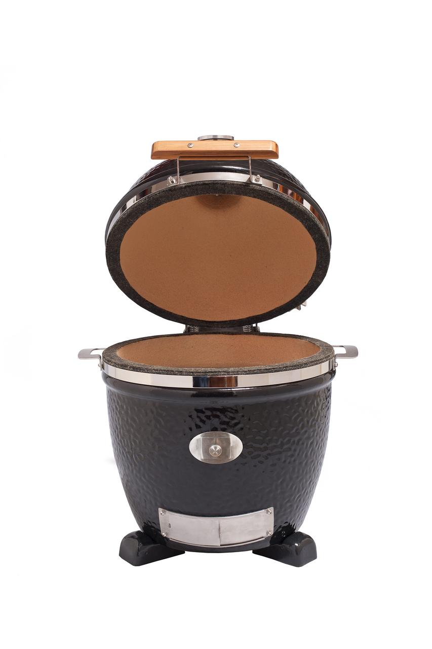 Керамический гриль Monolith Junior Pro-Series 2.0 Black (чёрный) без столиков и ножек Керамический гриль Monolith Junior Pro-Series 2.0 Black (чёрный) без столиков и ножек