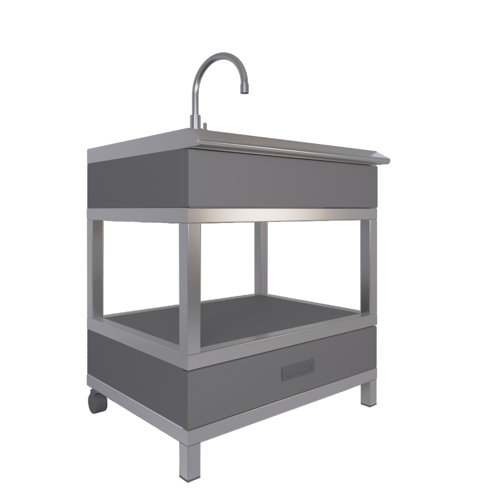 Мобильный модуль с мойкой (мойка и смеситель не входят в комплект)